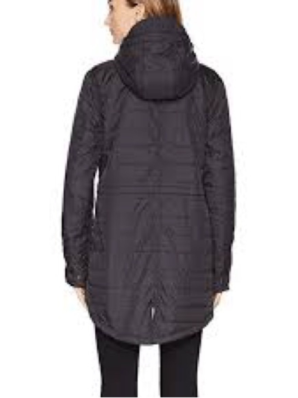 Carhartt Women’s Amoret Coat Black Hooded Puffer Parka XS - Picture 2 of 6